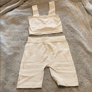 Biker shorts set
